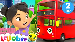 10 Little Buses |  Lellobee - Rishi & Ella's Preschool Playhouse | Preschool Education