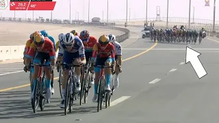 Is this the Greatest Sight in Cycling? Crosswind Chaos at UAE Tour 2023 Stage 1