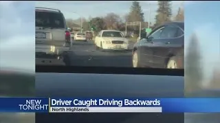 Caught On Video: Man Seen Driving Car Backwards In Sacramento