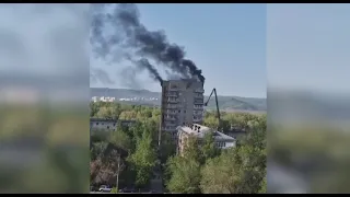 Девять человек спасено при пожаре в Усть-Каменогорске
