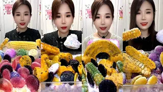 SOLO YY / ASMR SHAVED ICE EATING + PASSION FRUIT / ICE EATING