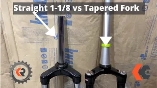 Tapered Bicycle Fork vs Straight 1-1/8 Steerer fork - How to Identify