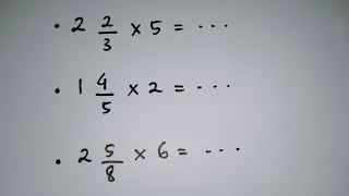 Perkalian Pecahan Campuran Dengan Bilangan Asli // Belajar Matematika