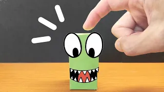 When you press GREEN head...🤣Rainbow Friends Funny & Easy Paper Craft IDEAS !