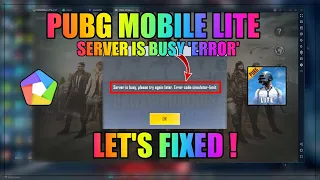 PUBG Mobile Lite Server is Busy "ERROR" ON Memu Emulator | let's Fixed⚡