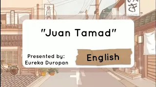 Eureka Charise T. Duropan, The Story Of Juan Tamad 8- Strawberry (English performance task)