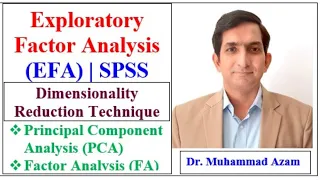 Exploratory Factor Analysis (EFA) in SPSS | EFA using SPSS | Principal Component Analysis (PCA)