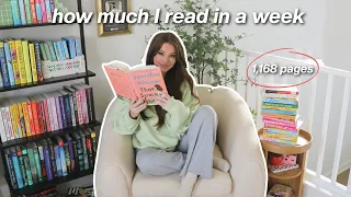 how much I realistically read in a week *reading vlog*