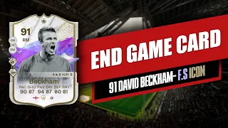 91 FUTURE STARS ICON DAVID BECKHAM | PLAYER REVIEW | FC 24 | ULTIMATE TEAM