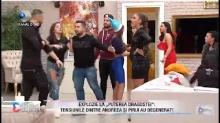 Andreea vs Pirui, rafuiala de proportii! Concurentii si staff-ul au sarit sa le desparta!