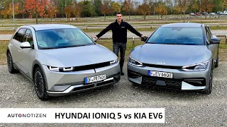 Hyundai Ioniq 5 oder Kia EV6? Was sind die Unterschiede? Elektroautos im Vergleich | Test | Review