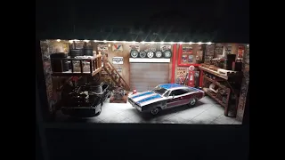 American Garage Diorama 1:18 Scale