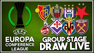 LIVE: Europa Conference League group stage draw | watch along & reaction!