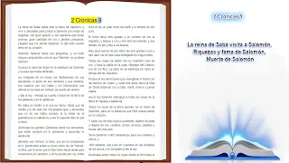 La Biblia de Jerusalen Audio Es 2 Cronicas 9