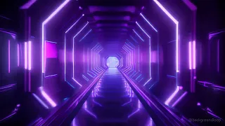2h Amazing Purple Neon VJ Loop Tunnel Background   No Sound 4k