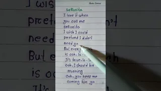 Señorita 💜 ~ Shawn Mendes and Camila Cabello #lyrics #shorts