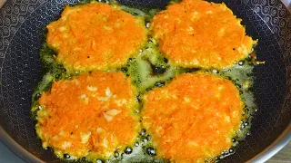 1 Carrot And 1 Egg! 5 Minute Breakfast Easy & Delicious!