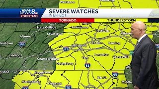 Strong to severe storms possible this afternoon and evening