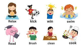 Action verb - action verb for kids - action verb in english - kids vocabulary - Learn English