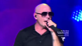Pitbull Performs at iHeartRadio Fiesta Latina 2015