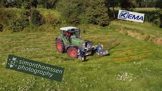 Fendt mit Doppelmessermähwerk Kema Frontschmetterling FX-885-Z