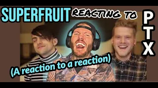 Superfruit REACTION - Superfruit Reacts to Pentatonix Sing-Off Performances - REACTION Superfruit 😂