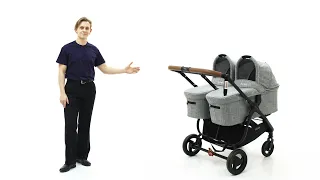 Установка люльки на коляску Valco Baby Snap Duo Ultra Trend (Валко Бэби Снап Дуо Ультра Тренд)