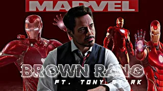 TONY STARK X BROWN RANG (Slowed  And Reverb)||Iron Man 😈 Attitude Status||Tony Stark Edit||#marvel