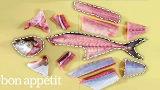 How A Japanese Chef Turns a Whole Fish into 6 Dishes | Handcrafted | Bon Appétit