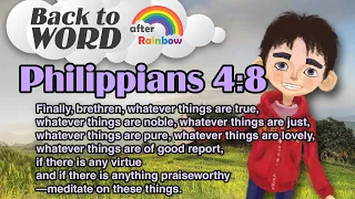 Philippians 4:8 ★ Bible Verse | Encouragement Hope Bible Verses