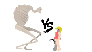 SCP-191 vs Midnight Skulker (SCP vs Trevor Henderson)| Sticknodes Animation!