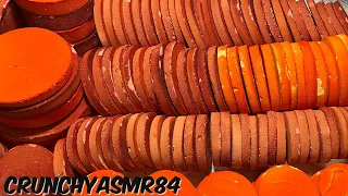 150 Red/Orange Circles | Mass Crush | Oddly Satisfying | ASMR | Sleep Aid