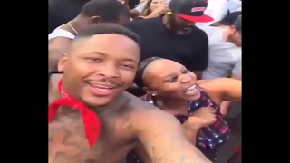 YG and Big Sean Shut Down Fairfax Blvd Perform Big Bank On G Wagon