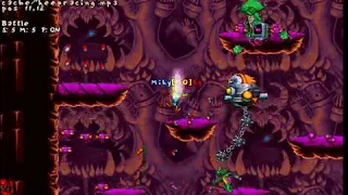 Jazz Jackrabbit 2 playing battle mode against bosses