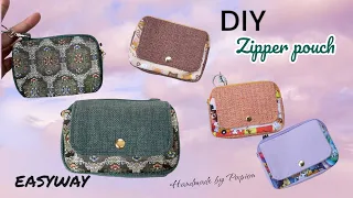 DIY Easyway papion handmade zipper pouch 懒人制作手拿零钱包，方便又好用