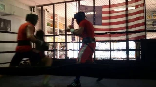 Sparring session at 5th Street Gym (Miami Beach)