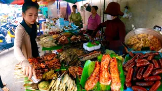 Cambodian Street Food | Tasty Delicious Khmer Soup, Grilled Fish, Pork, Frog & More