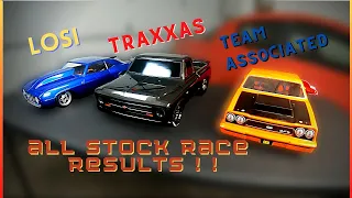 Losi 22s Camaro vs Traxxas Drag Slash vs Team Associated DR10  pt.2