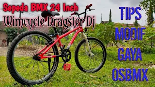 Sepeda Bmx 24 inch Wimcycle Dragster dj Modifikasi Sepeda Osbmx BMX Old School