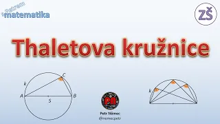 Thaletova kružnice - Matematika 8