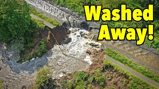 WASHED AWAY! The Union Canal collapsed and washed away the railway! Ep. 182.