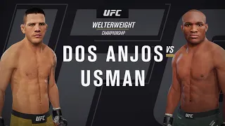 UFC - TUF 28 Finale: Rafael dos Anjos VS Kamaru Usman | Fight Simulation UFC 4