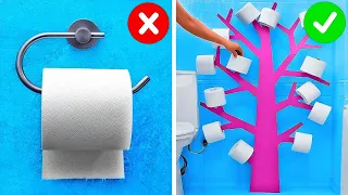 TOLLE BADEZIMMER HACKS, DIE DU KENNEN MUSST || DIY-Hacks für Toilette und Bad