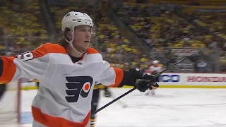 Nolan Patrick's First Career Playoff Goal! - Philadelphia Flyers vs Pittsburgh Penguins 4/13/18