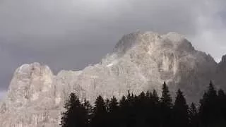 Latemar mountains of Dolomites in South Tyrol in HD