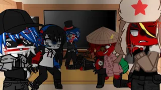 Countryhumans react to The Cold War - Countryhumans - part 3 - gacha club - Violet𓆉