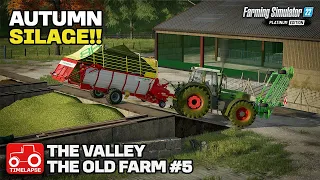 AUTUMN SILAGE & CORN HARVEST!! [The Valley The Old Farm] FS22 Timelapse # 5