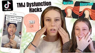 Testing TikTok TMJ Dysfunction Hacks !! *better than I thought...*