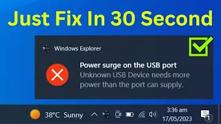 How To Fix Power Surge On The USB Port Error Keeps Pop-Up In Windows 10/11 PC Or Laptop (QUICKLY)