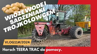 Trójkołowiec w transporcie. Sadzenie ziemniaków coraz bliżej końca.